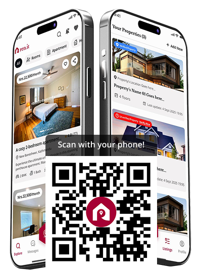 Scan with your phone to download the Renit app